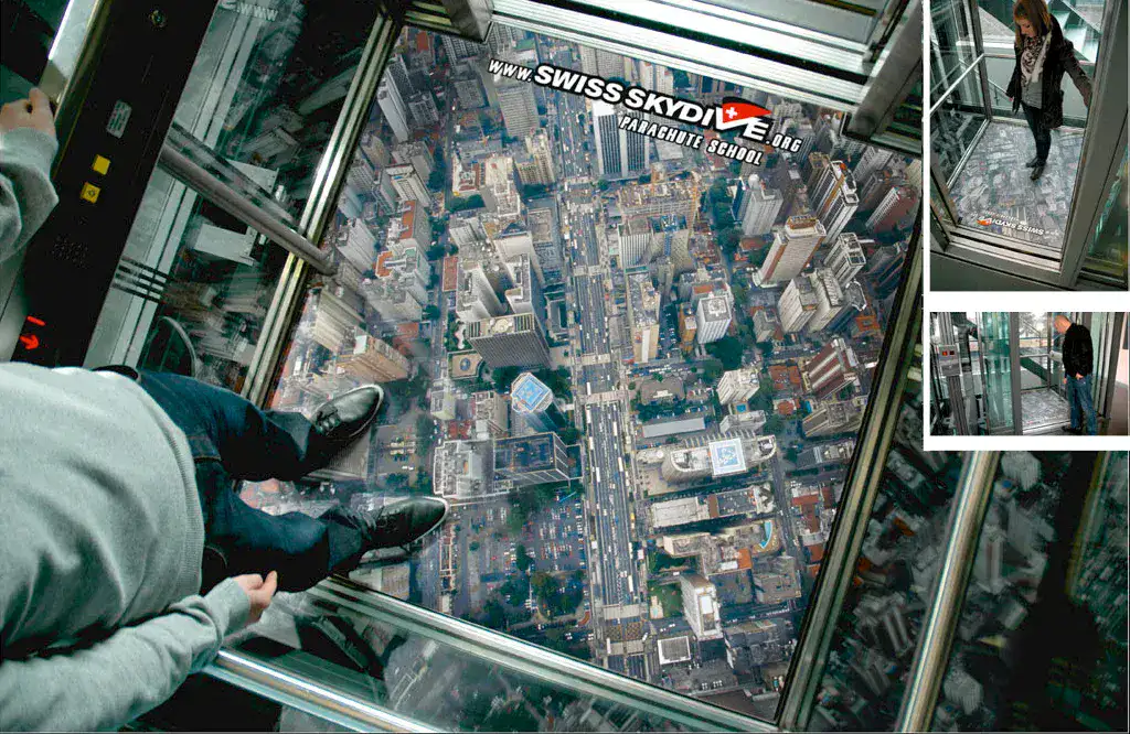 3D Swiss skydive elevator