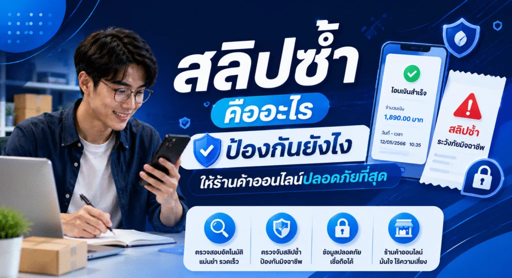 สลิปซ้ำคืออะไร ป้องกันยังไง ให้ร้านค้าออนไลน์ปลอดภัยที่สุด